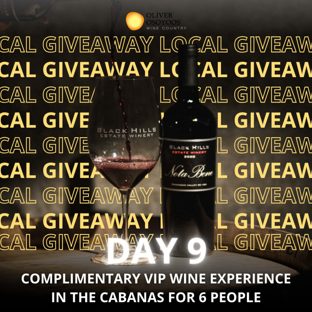 12 Days of Giveaways Contest | Oliver Osoyoos Wine Country